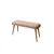 HANAH HOME Vina Mini 03 0900 Oak Stone Produžni set trpezarijskih stolova i stolica (6 komada))