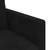 Sofa Crna 198 x 78 x 80 cm Baršun
