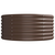Povišena vrtna gredica od pocinčanog čelika 368x80x36 cm smeđi
