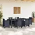Stol za vrt Antracit 200 x 100 x 73 cm poliratan