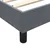 Box Spring krevet bez madracem tamno sivi 160x220 cm baršun