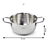 Rosmarino nizki jekleni lonec s stekleno pokrovko POUR&COOK II, 20 cm (2 L)