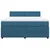 Vidaxl Box spring postelja z vzmetnico modra 180x200 cm žamet