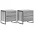 Noćni ormarić s ladicama 2 pcs Siva Sonoma 50 x 39.5 x 50 cm