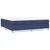 vidaXL Box spring posteljni okvir moder 200x200 cm blago