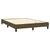 Vidaxl Box spring postelja z vzmetnico temno rjava 140x200 cm blago