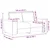 Vidaxl Dvosed temno siv 160x77x82 cm blago
