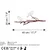 Aberto Design Dekorativna figura Bird on the branch 28, 20x45 cm, 1.5 mm, Bela