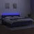 Krevet box spring s madracem LED plavi 200x200 cm od tkanine
