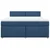 vidaXL vidaXL Box spring postelja z vzmetnico modra 180x200 cm blago, (21307145)