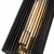 Quintiesse QN-LINARA1-BK - Zidna svetiljka LINARA 1xE27/60W/230V crna/zlatna