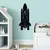 Wallity Zidna dekoracija Space Shuttle, 60 x 27 cm, Crna