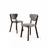 Hanah Home Set stolica Arfe, 37x104x77 cm, 6 komada, Svetlosive