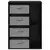 Kreveta s ladicama Crni hrast 60 x 33,5 x 84 cm