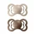 BIBS Supreme Natural Rubber Size 2: 6+ months duda Vanilla / Dark Oak 2 kos
