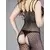 Ženski sexy mrežasti kombinezon Bodystocking, Crni