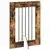 Vrata za pse s postoljem 4 pcs Dimljeni hrast 60 x 80 cm