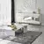 Hanah Home Komoda Nice 180x80x40cm Belo-Zlatna