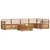 Set vanjskih sofa 6 kom. Prirodna