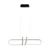 LED luster na sajli VERTIGO LED/54W/230V crna