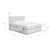 Siva boxspring postelja 160x200 cm Olia Bold Line – Bonami Selection