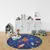 CONCEPTUM HYPNOSE Woopamuk107 Okrugli tepih u plavoj boji 100 x 100 (625HFT2269)