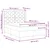 Vidaxl LED Box Spring Postelja Svetlo siva 160 x 200 cm blago