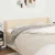 Vidaxl Vzglavje z ušesi krem 183x23x78/88 cm blago