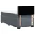 Vidaxl Box spring postelja z vzmetnico temno siva 80x200 cm žamet