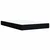 Krevet s oprugama i madracem crni 120 x 200cm od tkanine