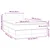 Vidaxl Box spring postelja z vzmetnico LED tem. rjava 120x190 cm blago