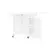 Vidaxl Jedilna miza 2 pcs 140 x 80 x 77 cm Inženirski les Bela