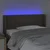 LED uzglavlje smeđesivo 103x16x78/88 cm od tkanine