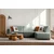 ATELIER DEL SOFA Ugaona garnitura S Loft Right Sea Green