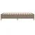 Vidaxl Posteljni okvir brez vzmetnice taupe 100x200 cm blago