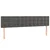 Vidaxl Box spring postelja z vzmetnico temno siva 200x200 cm žamet