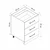 Hanah Home kuhinjski element Minar 7989, 60 cm, beli