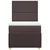 vidaXL Box spring postelja z vzmetnico temno rjava 90x200 cm blago