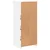 Komoda s LED svjetlima bijela 41x37x100 cm