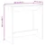 Vidaxl Barska miza bela 102x50x103,5 cm inženirski les
