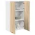 Vidaxl Viseča omarica Sonoma hrast 60 x 31 x 100 cm Konstruiran les