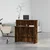 Recepcijski stol dimljeni hrast 100x40x104 cm konstruirano drvo