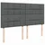 Vidaxl Box spring postelja z vzmetnico temno siva 180x200 cm blago