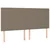 Vidaxl LED posteljno vzglavje roza 200x5x118/128 cm blago