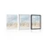 Plakat imitacija oljne slike plaže in neba - 40x60 silver