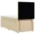 vidaXL Box spring postelja z vzmetnico krem 90x200 cm blago