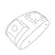 Armrest Ford B-Max 2015-2017 (with sliding storage compartment cover, USB, adapter)