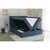 Temno modra boxspring postelja s prostorom za shranjevanje 180x200 cm – Ropez