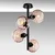 Opviq Luster Benek-15-14493, 40x40x55cm, IP20, Crno-rozi