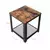 Songmics Stranska mizica 45x45x55 cm rjava kovina